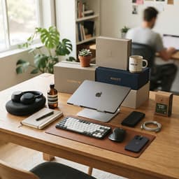 Ergonomic AeroMesh Workspace Chair and desk lifestyle goods